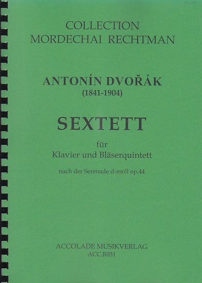 Dvorak, Sextett nach op. 44 (Winds,Pf) (Accolade)