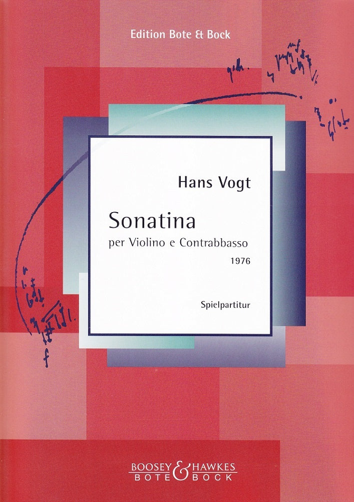Vogt, Sonatina (Vn,CB) (Bote & Bock)