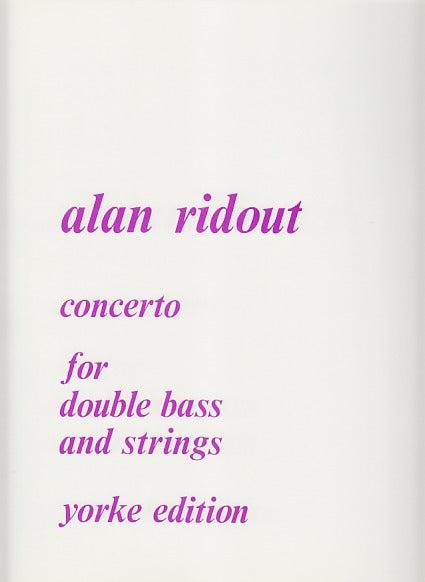 Ridout, Concerto (CB,Pf) (Yorke Edition)