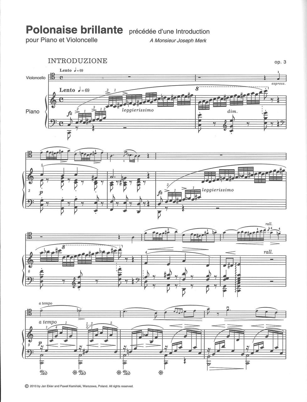 Chopin, Works for Piano & Cello (A/16) (PWM)
