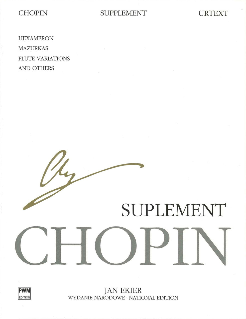 Chopin, Supplement (Vol. 37) (PWM)