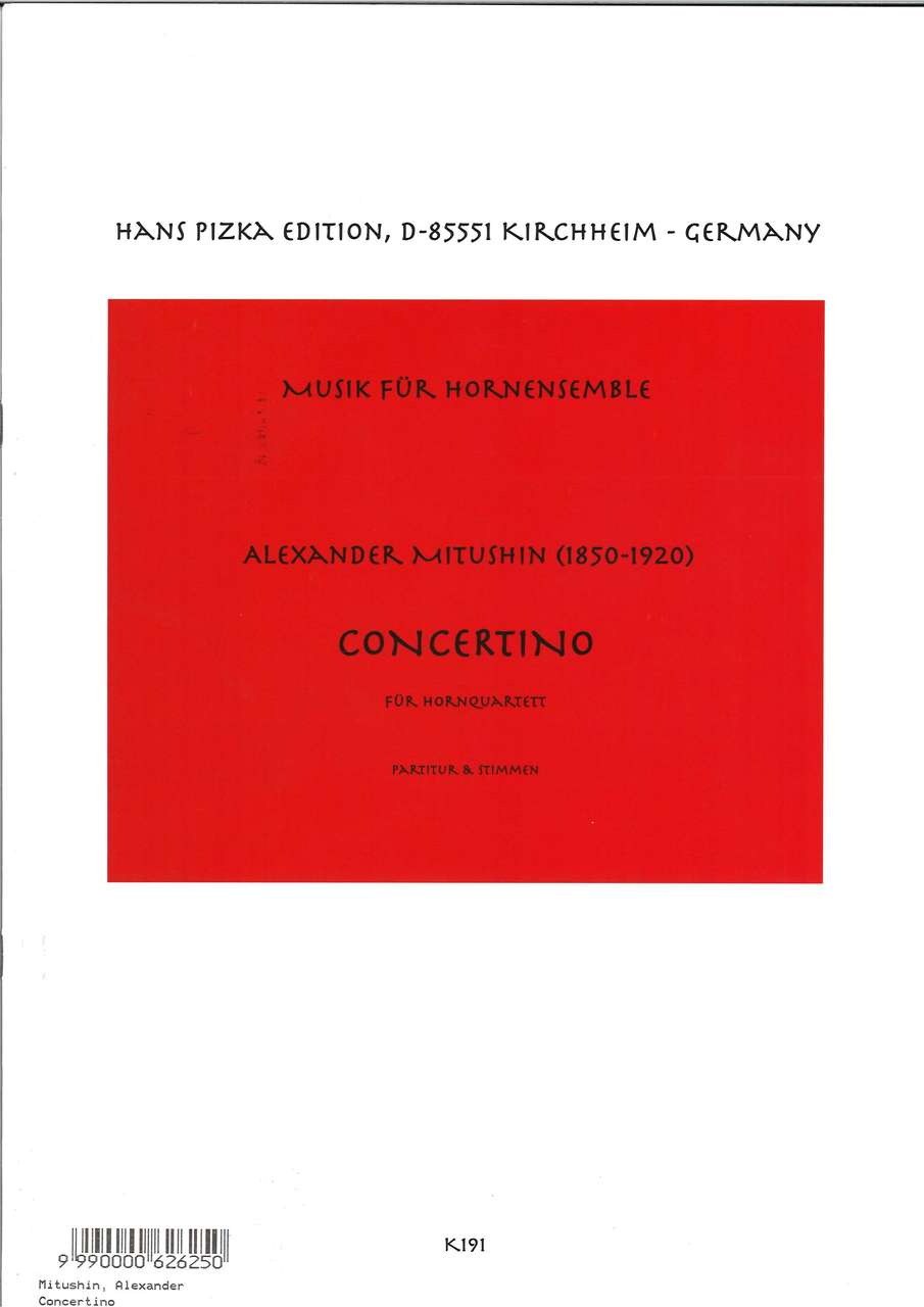 Mitushin, Concertino (4Hn) (Pizka)