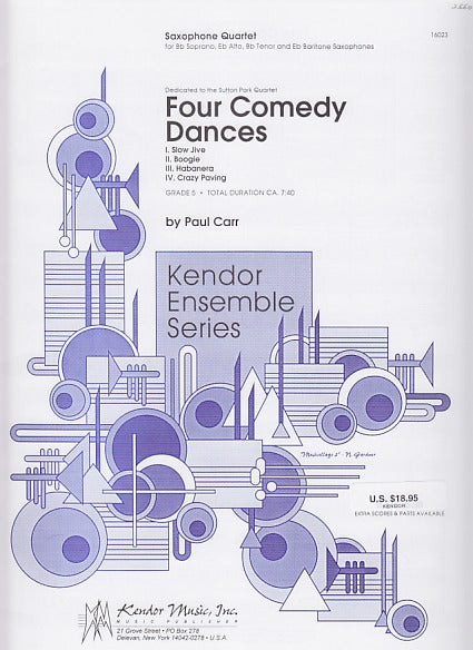 Carr, 4 Comedy Dances (SATBr) (Kendor)