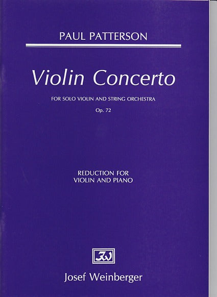 Patterson, Concerto for Violin op. 72 (Weinberger)