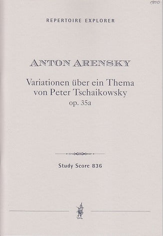 Arensky, Tchaikovsky Variations op. 35a (Hoflich)