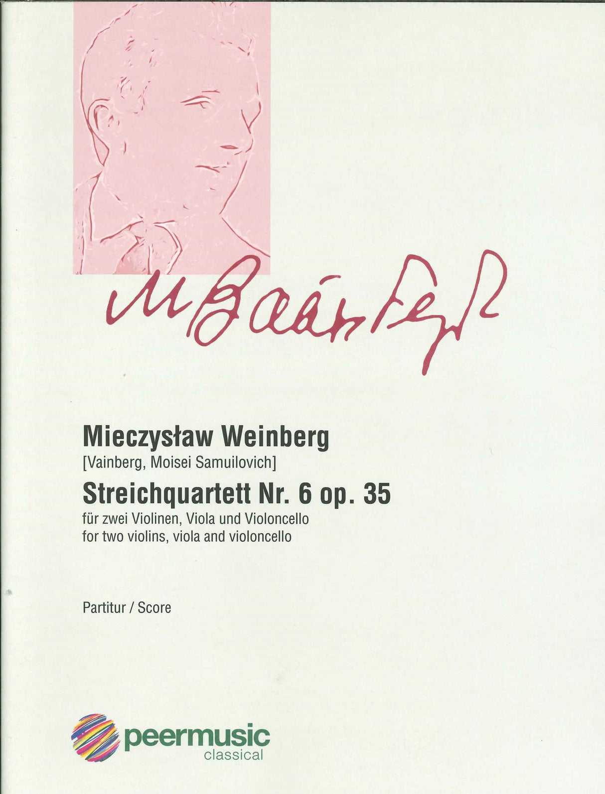 Weinberg, Streichquartett Nr. 6 op. 35 (Peermusic)
