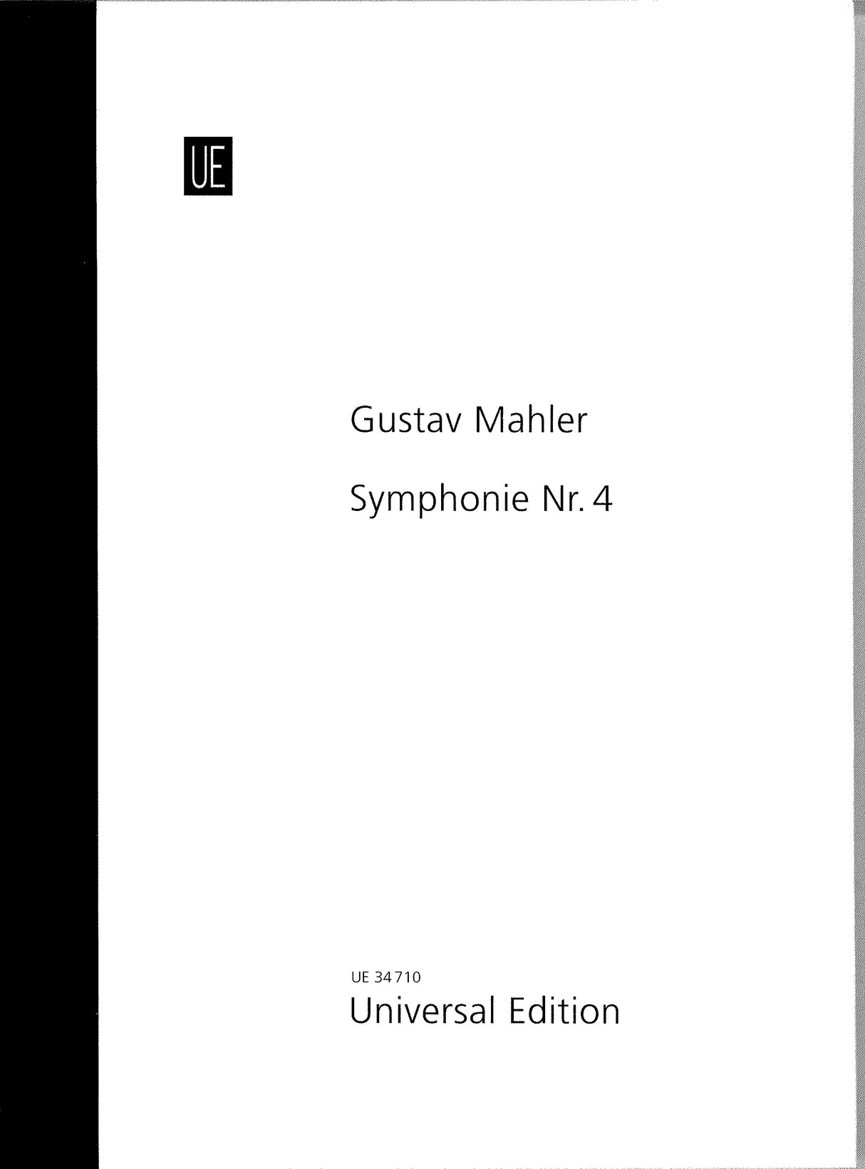 Mahler, Symphonie Nr. 4 (Large Score) (Universal)
