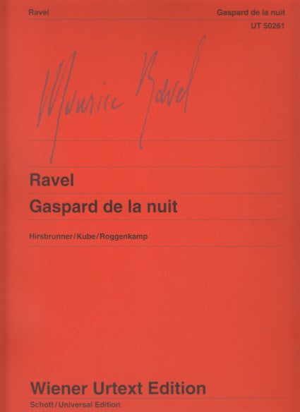 Ravel, Gaspard de la nuit (Kube) (Wiener Urtext Edition)