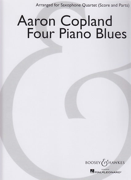 Copland, 4 Piano Blues (SATBr Sax) (Boosey)