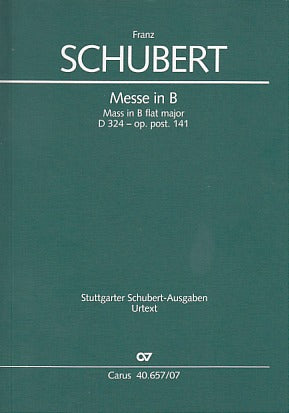 Schubert, Missa No. 3 in Bb D 324 (Carus)