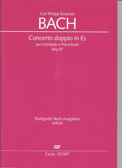Bach,C.P.E., Concerto doppio in Es Wq 47 (Carus)