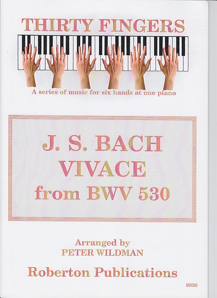 Bach, Vivace from Trio Sonata BWV 530 (Roberton)