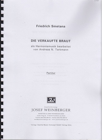 Smetana, Verkaufte Braut (Full Score) (Cecilia Music Concept/Weinberger)