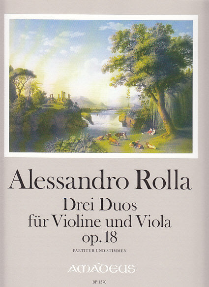 Rolla, 3 Duos op. 18 (Vn,Va) (Amadeus Verlag)