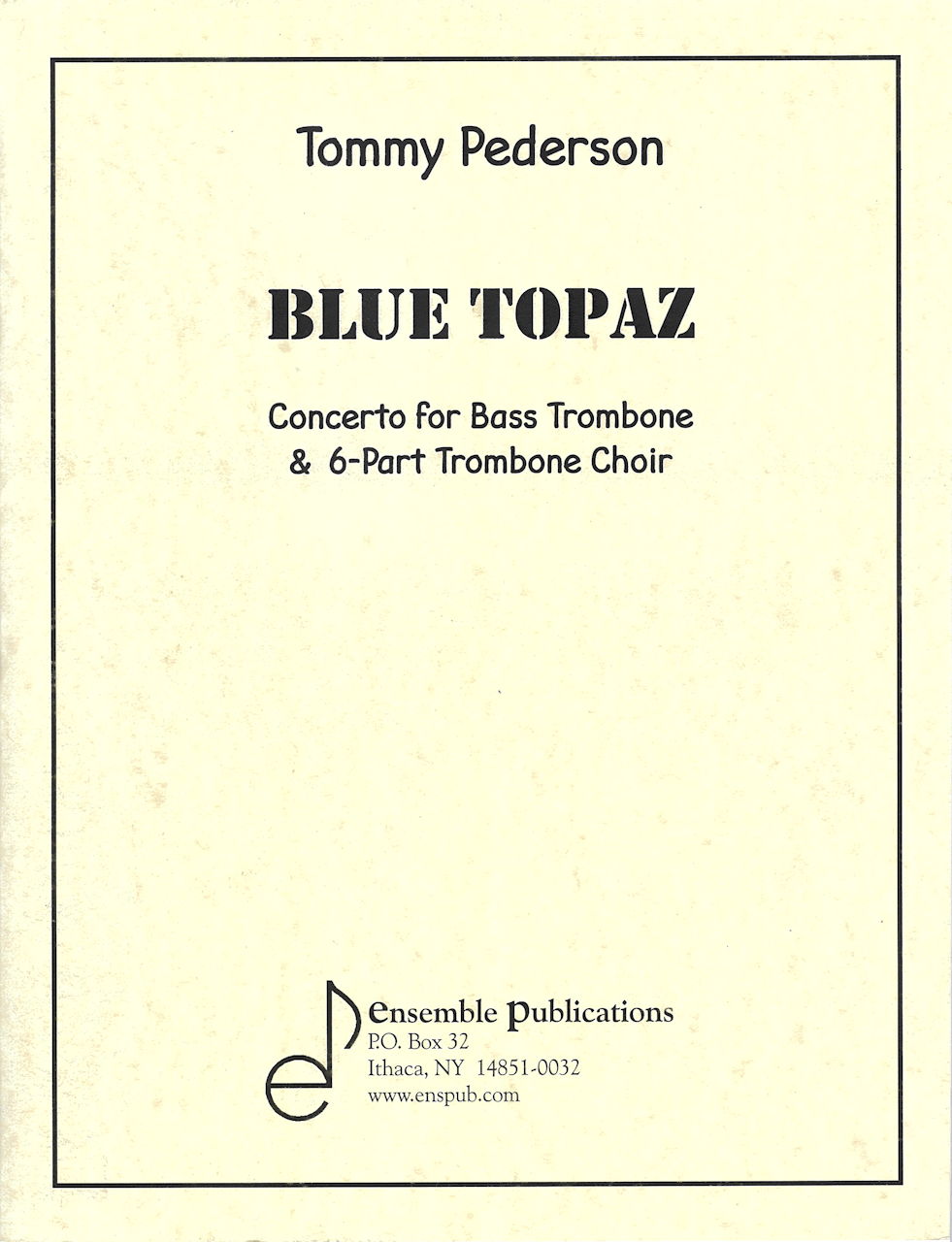 Pederson, Blue Topaz (Ensemble Publications)