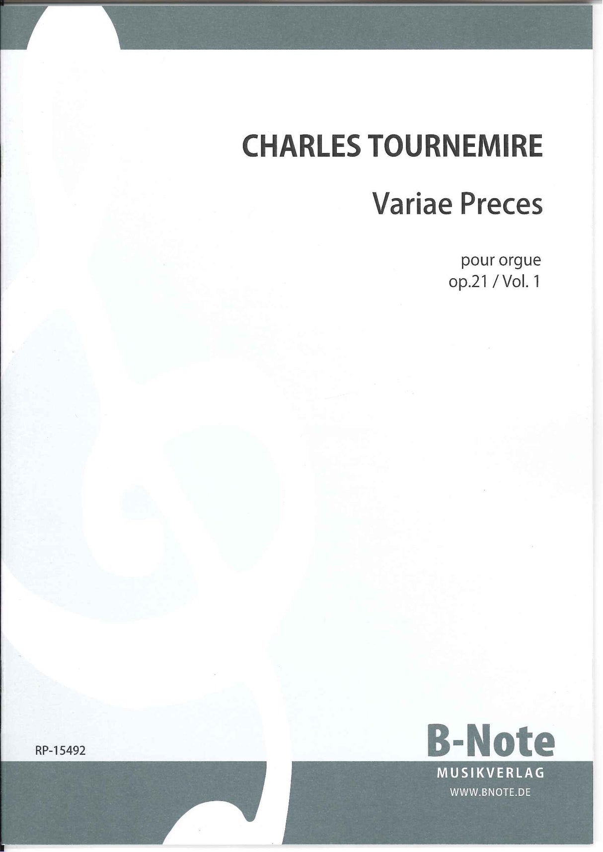 Tournemire, Variae preces op. 21, 1 (B-Note)