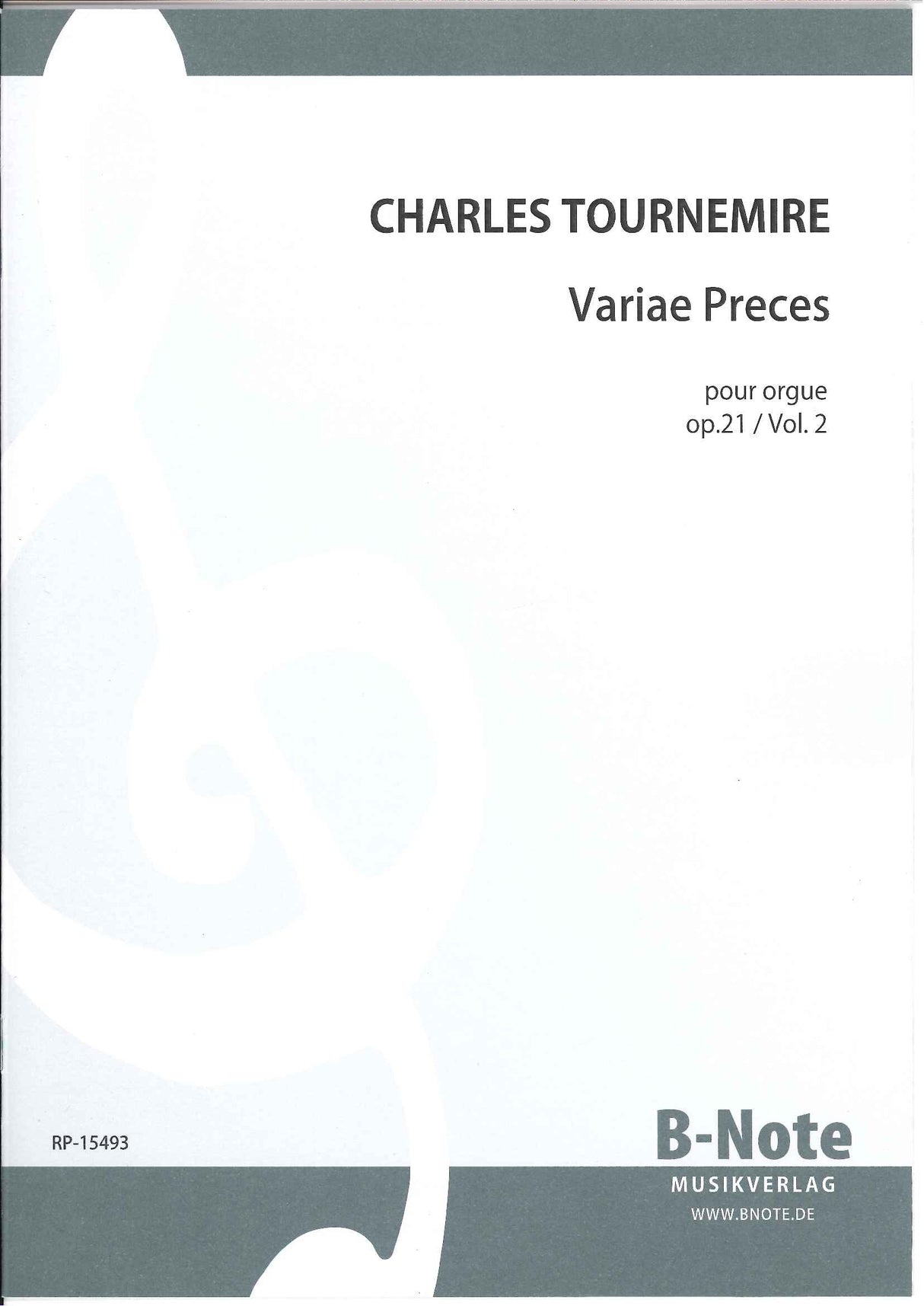 Tournemire, Variae preces op. 21, 2 (B-Note)