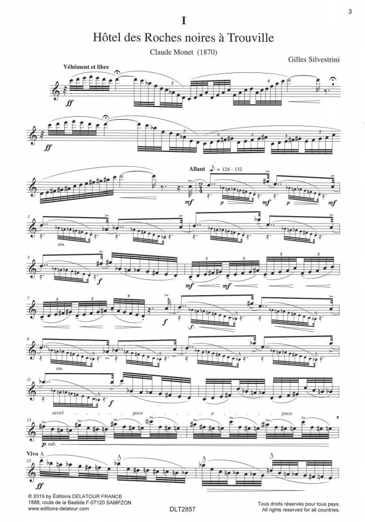 Silvestrini, 6 Etudes pour hautbois (Delatour)