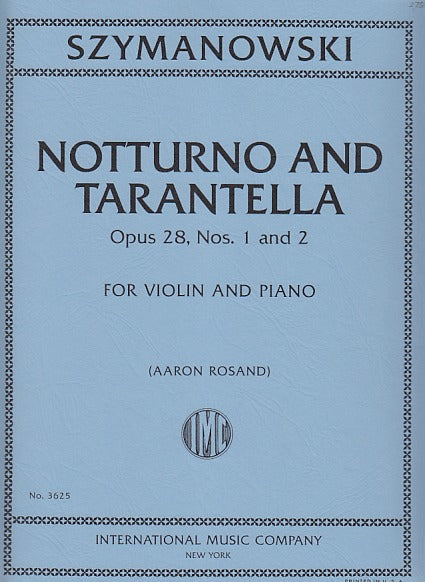 Szymanowski, Nocturne, Tarantella op. 28 (IMC)