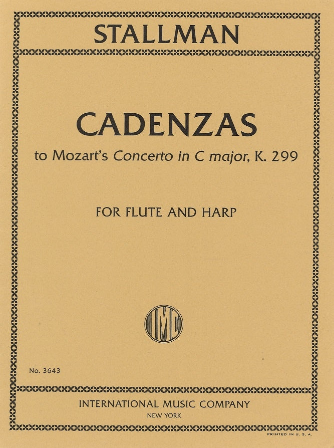 Mozart, Concerto K 299 Cadenzas Stallman (IMC)