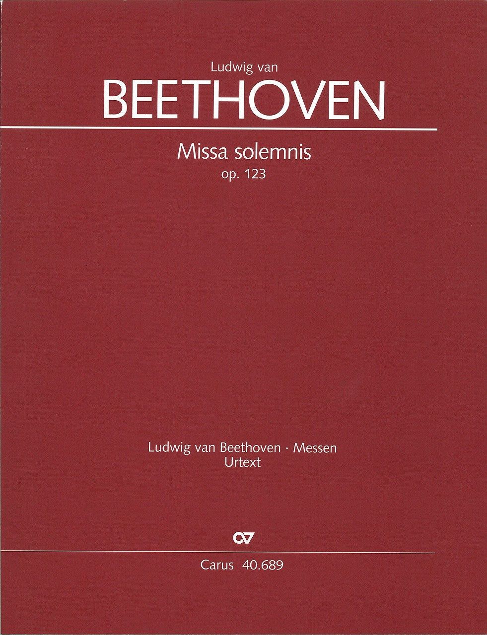 Beethoven, Missa solemnis op. 123 (Carus)