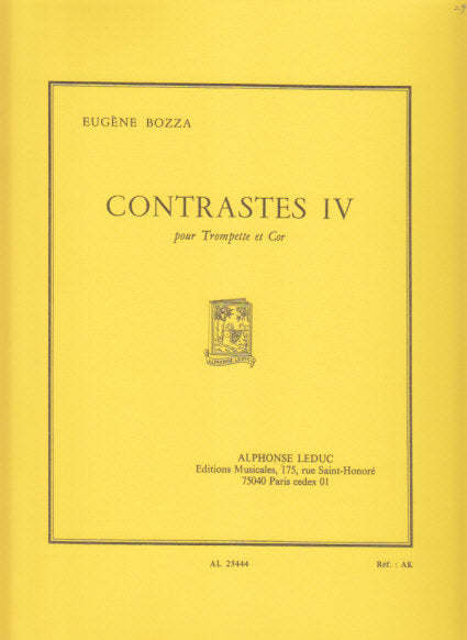 Bozza, Contrastes 4 (Trp,Hn) (Leduc)