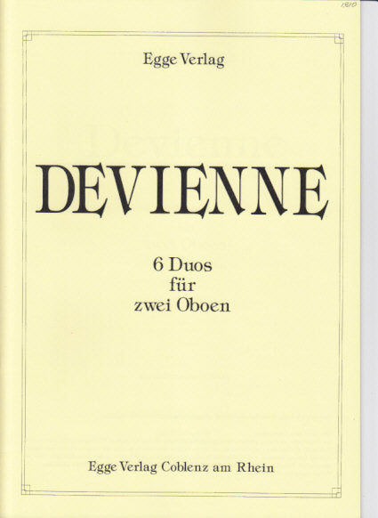 Devienne, 6 Duos (2Ob) (Egge)