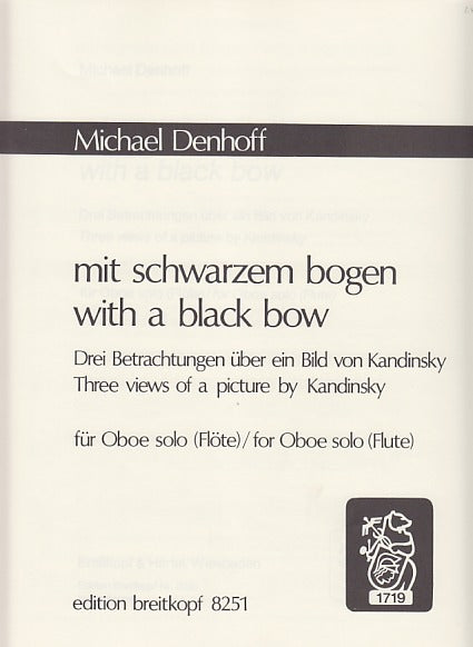 Denhoff, Mit schwarzem Bogen (Ob Solo) (Breitkopf)
