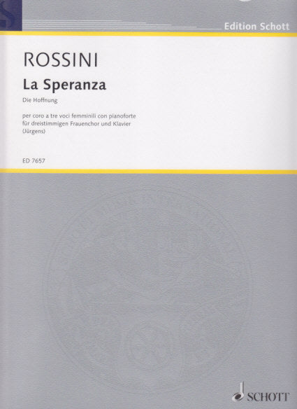Rossini, Speranza [I/G] (SMezA,Pf) (Schott)