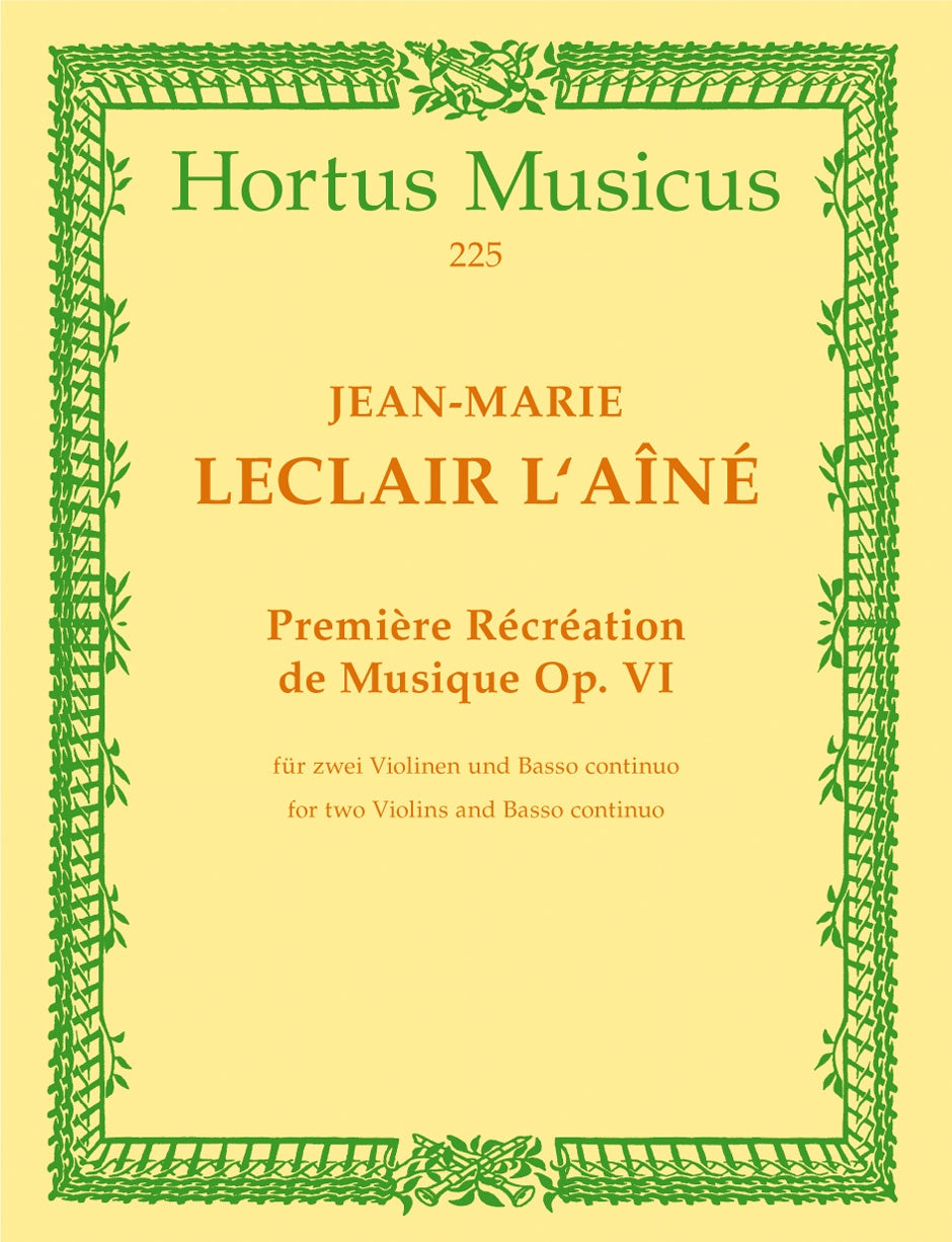 Leclair, Premiere Recreation op. 6 (Barenreiter)