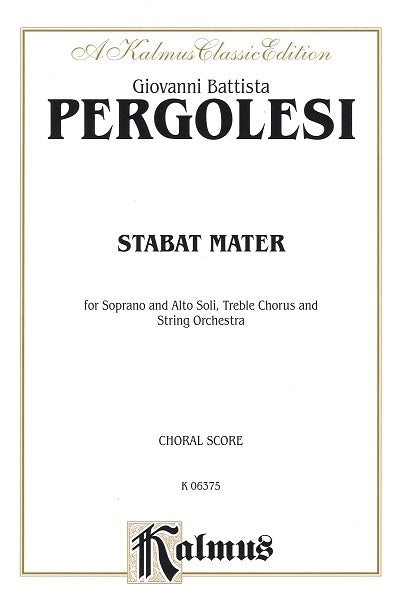 Pergolesi, Stabat mater (SA,Pf) (Kalmus/Alfred)