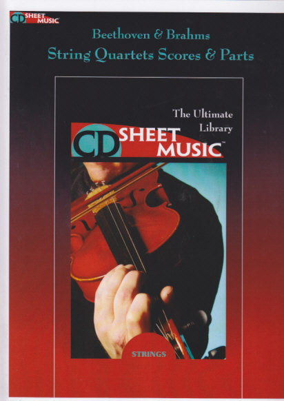 Beethoven, Brahms, Str. Quartets (CD-ROM (CD Sheet Music)