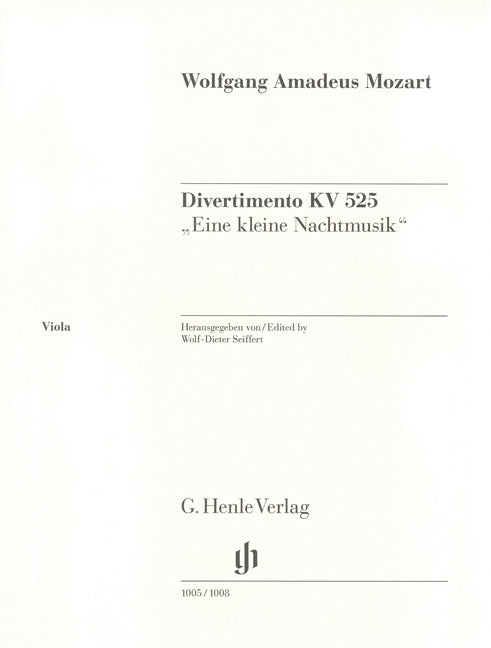 Mozart, Eine kleine Nachtmusik (Va) (Henle)