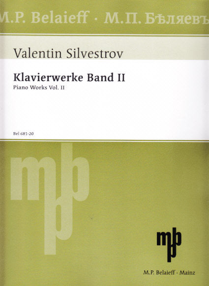 Silvestrov, Klavierwerke 2: 1954-1973 (Belaieff)