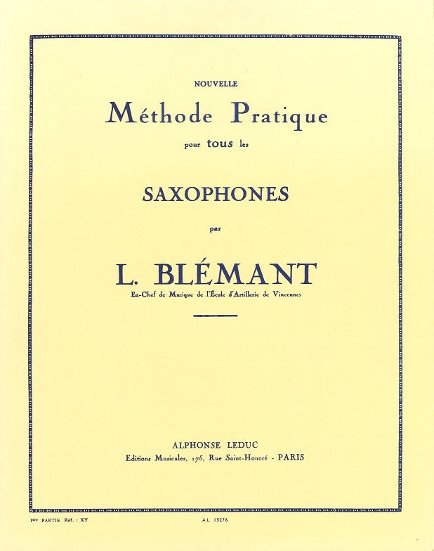Blemant, Nouvelle Methode pratique (Leduc)