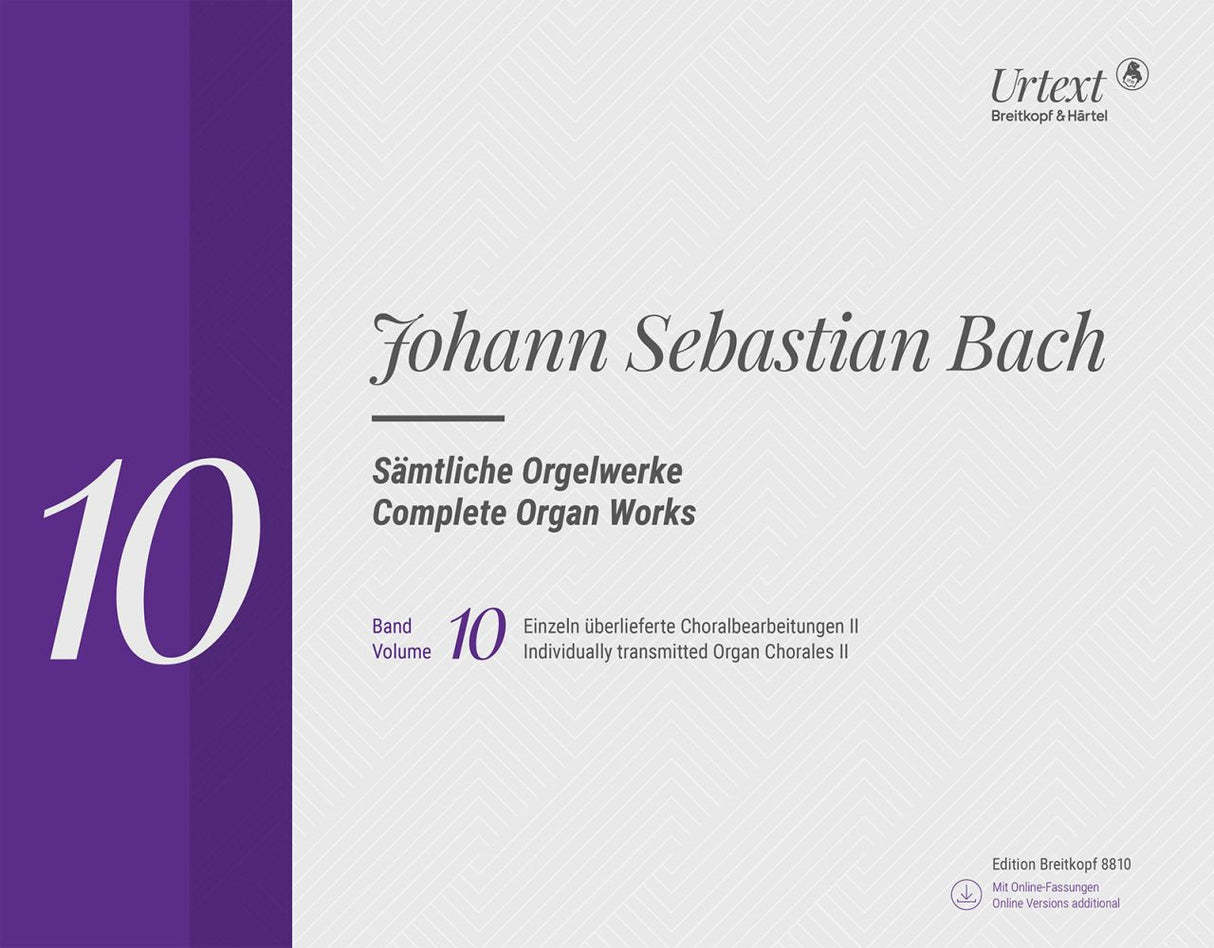 Bach, Samtliche Orgelwerke 10 (Breitkopf)