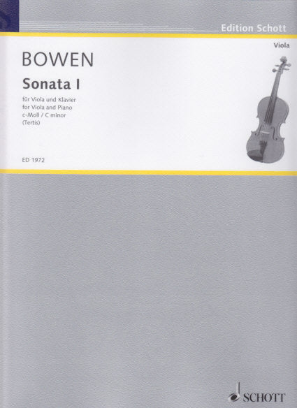 Bowen, Sonata No. 1 in c (Schott)