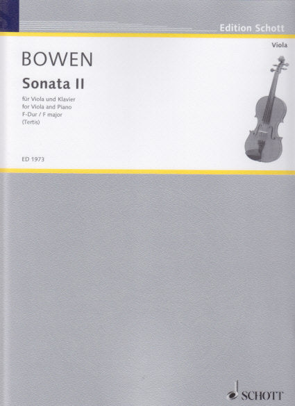 Bowen, Sonata No. 2 in F (Schott)
