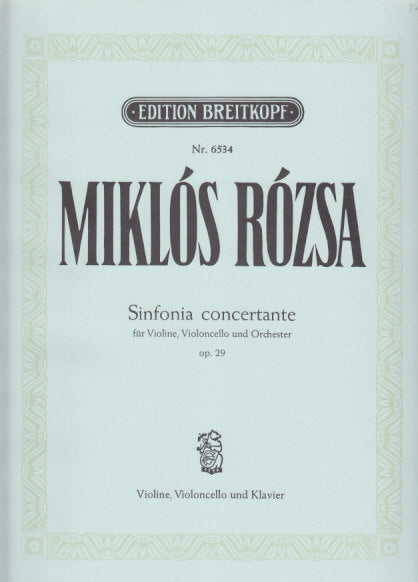 Rozsa, Sinfonia concertante op. 29 (Breitkopf)