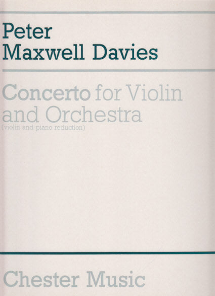 Maxwell Davies, Concerto [No. 1] (Chester)