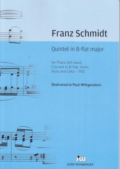 Schmidt, Quintet in Bb (Cl,PfLH,Str) (Weinberger)