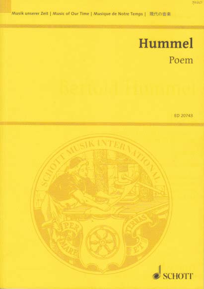 Hummel,B., Poem op. 80 (Vc,Str) (Schott)