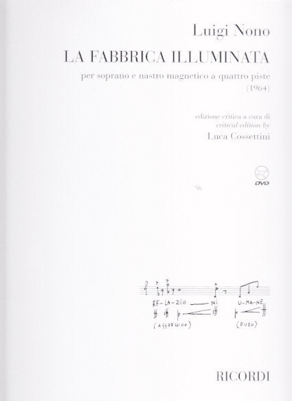 Nono, Fabbrica llluminata (Voice,DVD-ROM (Ricordi)
