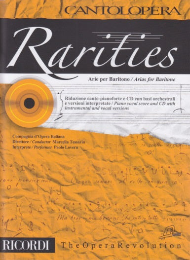 Rarities, Arie per baritono (+CD) (Ricordi)