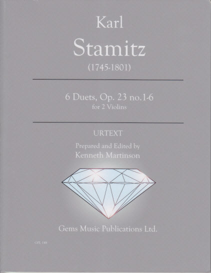 Stamitz, 6 Duets op. 23/1-6 (2Vn) (Gems Music)