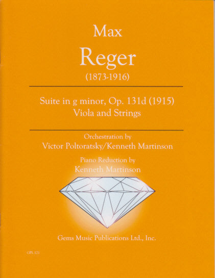 Reger, Suite op. 131d/1 in g (Va,Pf) (Gems Music)