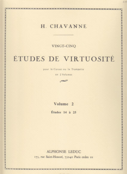 Chavanne, 25 Etude de virtuosite, 2 (Leduc)