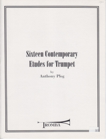 Plog, 16 Contemporary Etudes (Tromba Publications)