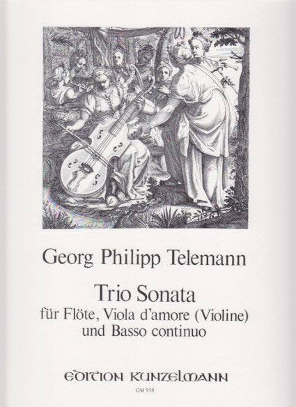 Telemann, Trio in D (Fl,Va d'amr/Vn,Bc) (Kunzelmann)