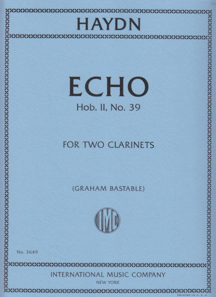 Haydn, Echo Hob. 2/39 (2Cl) (IMC)